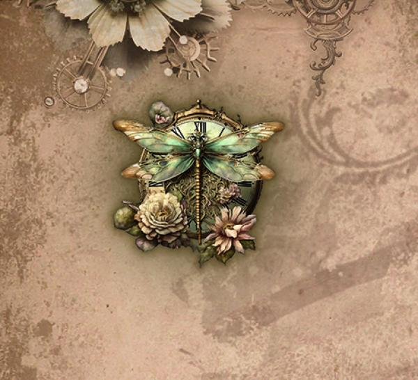 Steamwings - großes Panel - French Terry